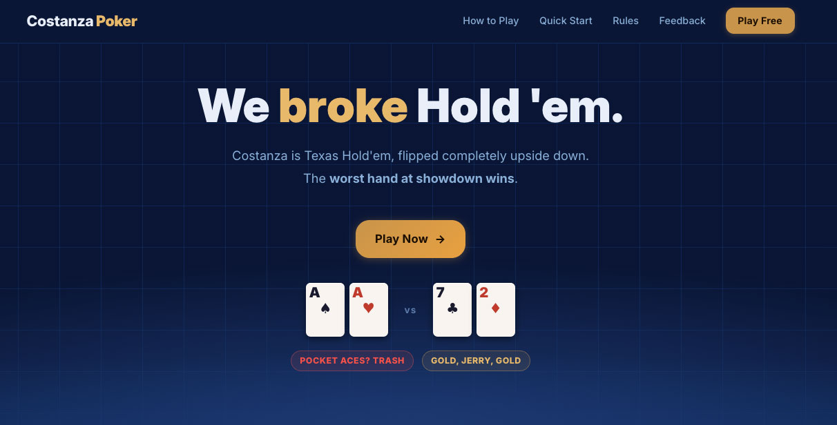 Costanza Poker game client